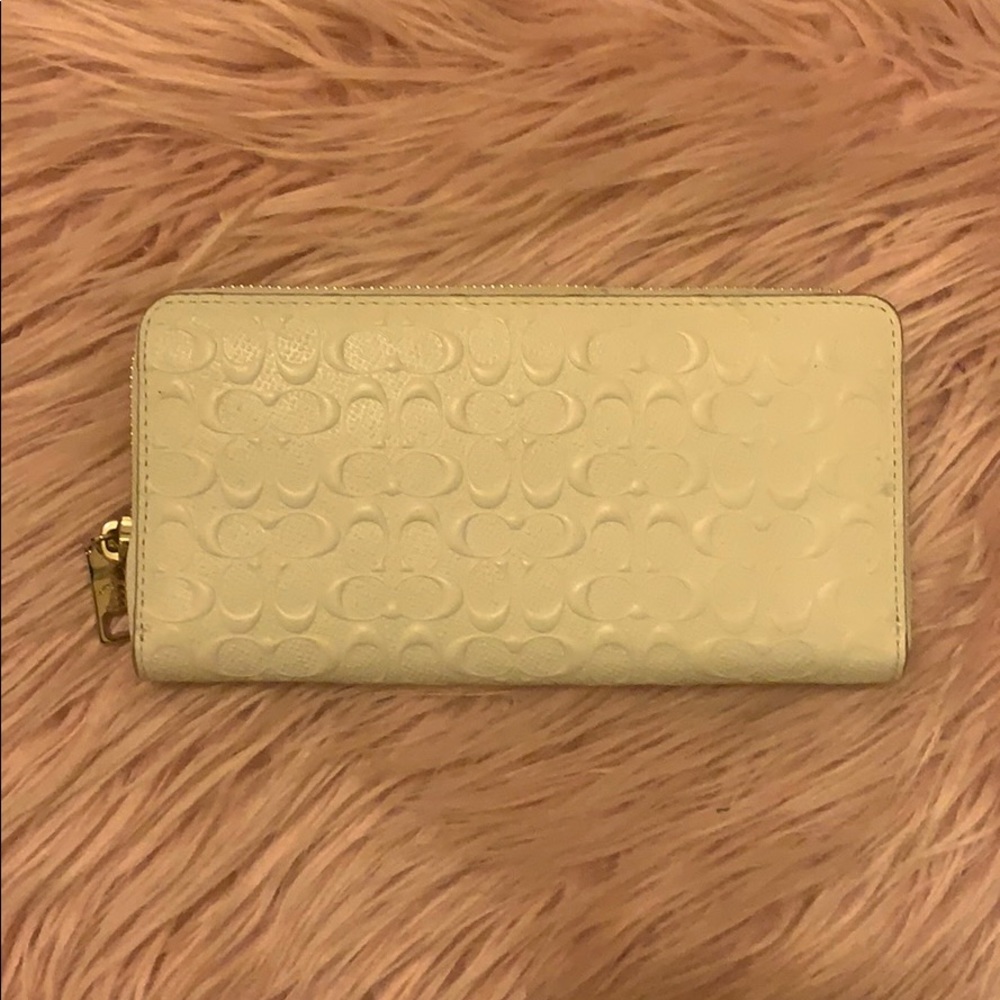 Authentic COACH white wallet